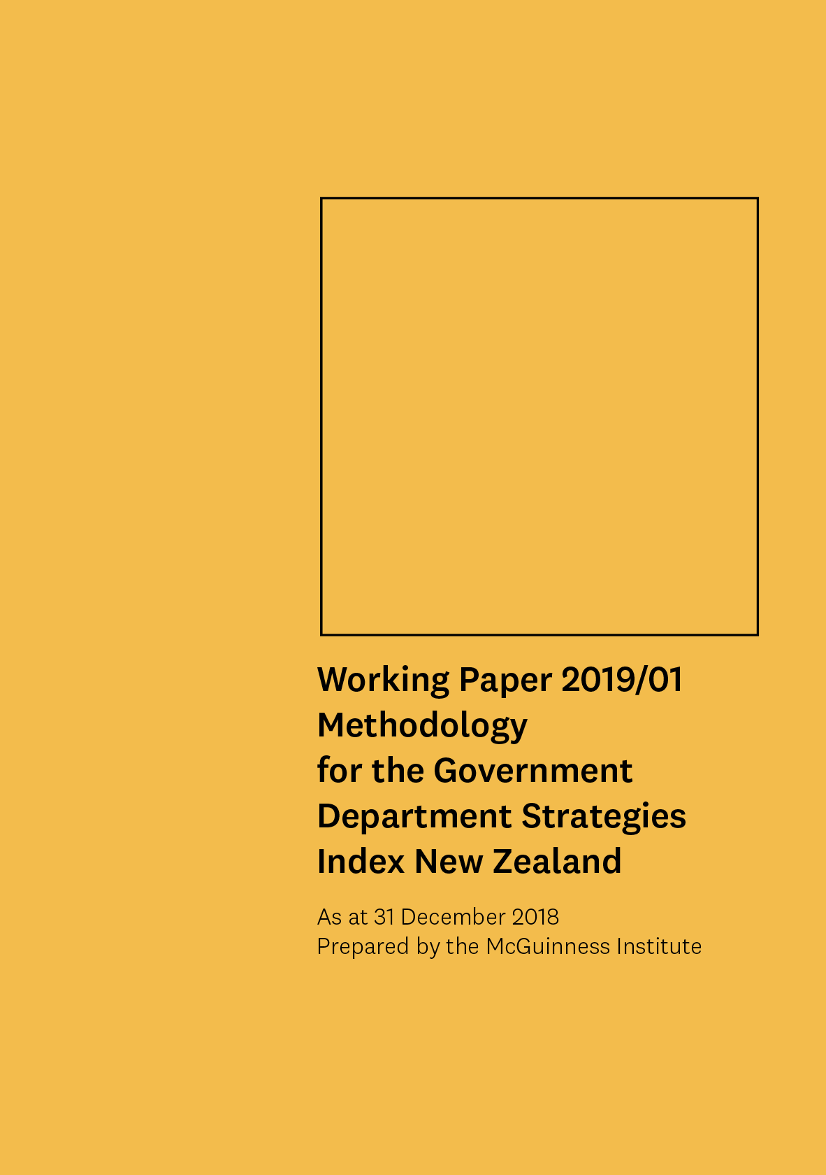 2019/01 – Methodology for the Government Department Strategies Index New Zealand 